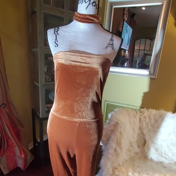 Velvet Jumpsuit - Picture 2 of 8